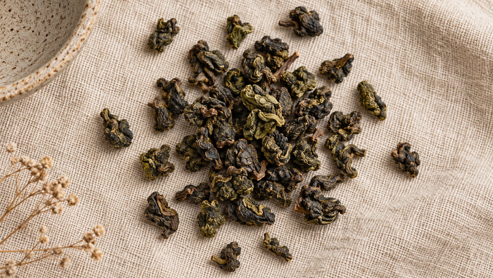 dried tea leaves